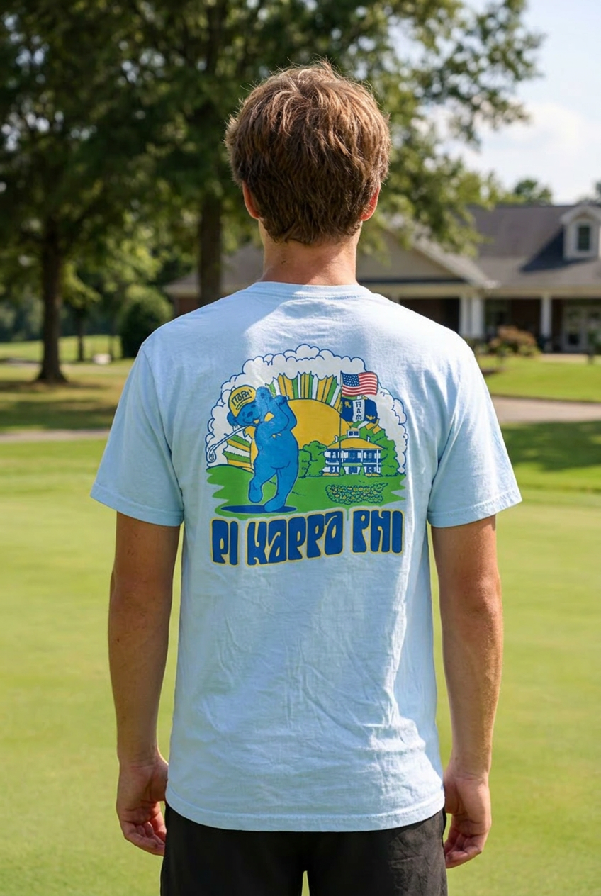 Grateful Golfing Bear T-Shirt