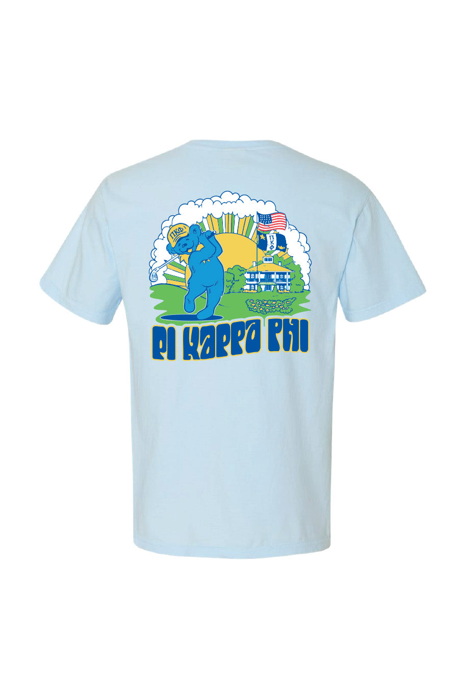 Grateful Golfing Bear T-Shirt